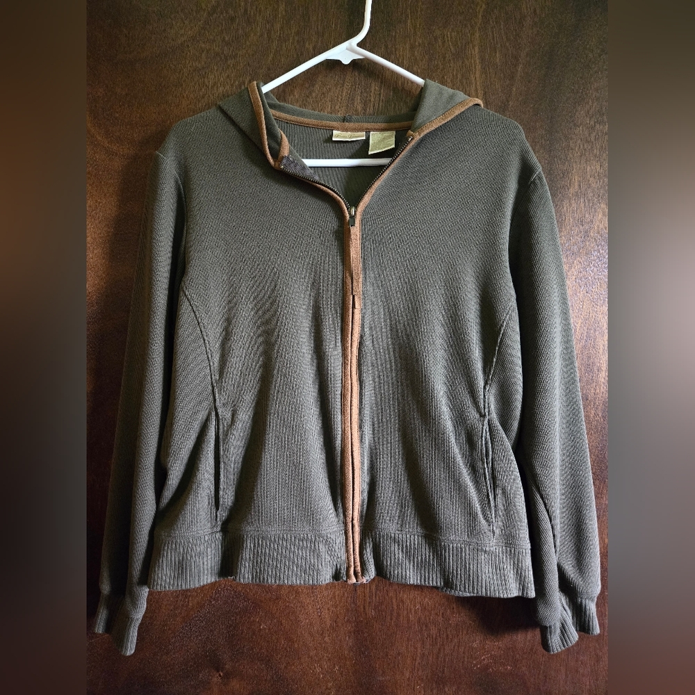 Bobbie Brooks green zip up hoodie